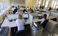 Операционный зал «БПС-Сбербанка» с рулонными шторами от «ДекоПлюс»