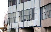 Рулонные шторы «ДекоПлюс» в «БПС-Сбербанке», вид с улицы
